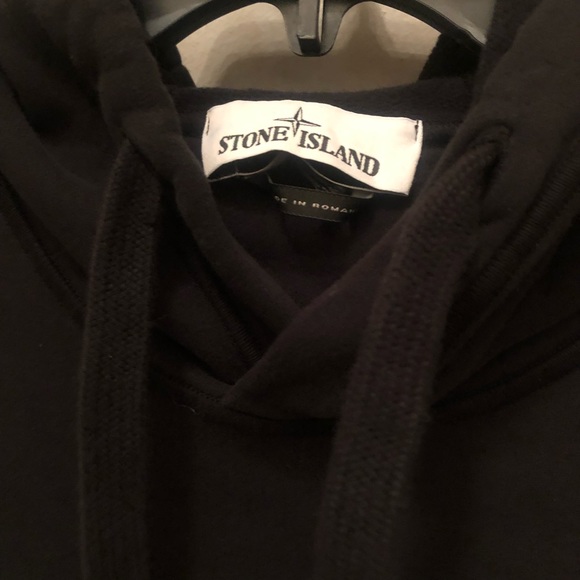 Celebrity’s favorite $375 Stone island basic logo patch hoodie men size m - Picture 6 of 7